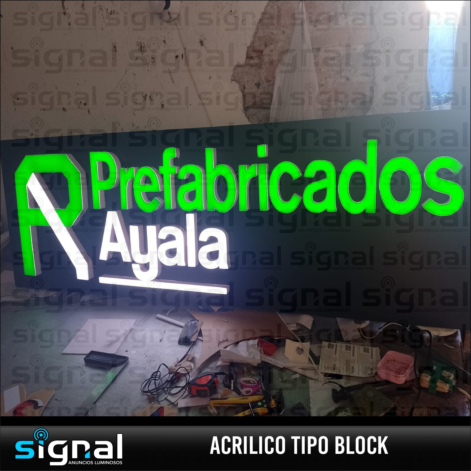 Acrilico tipo block en merida
