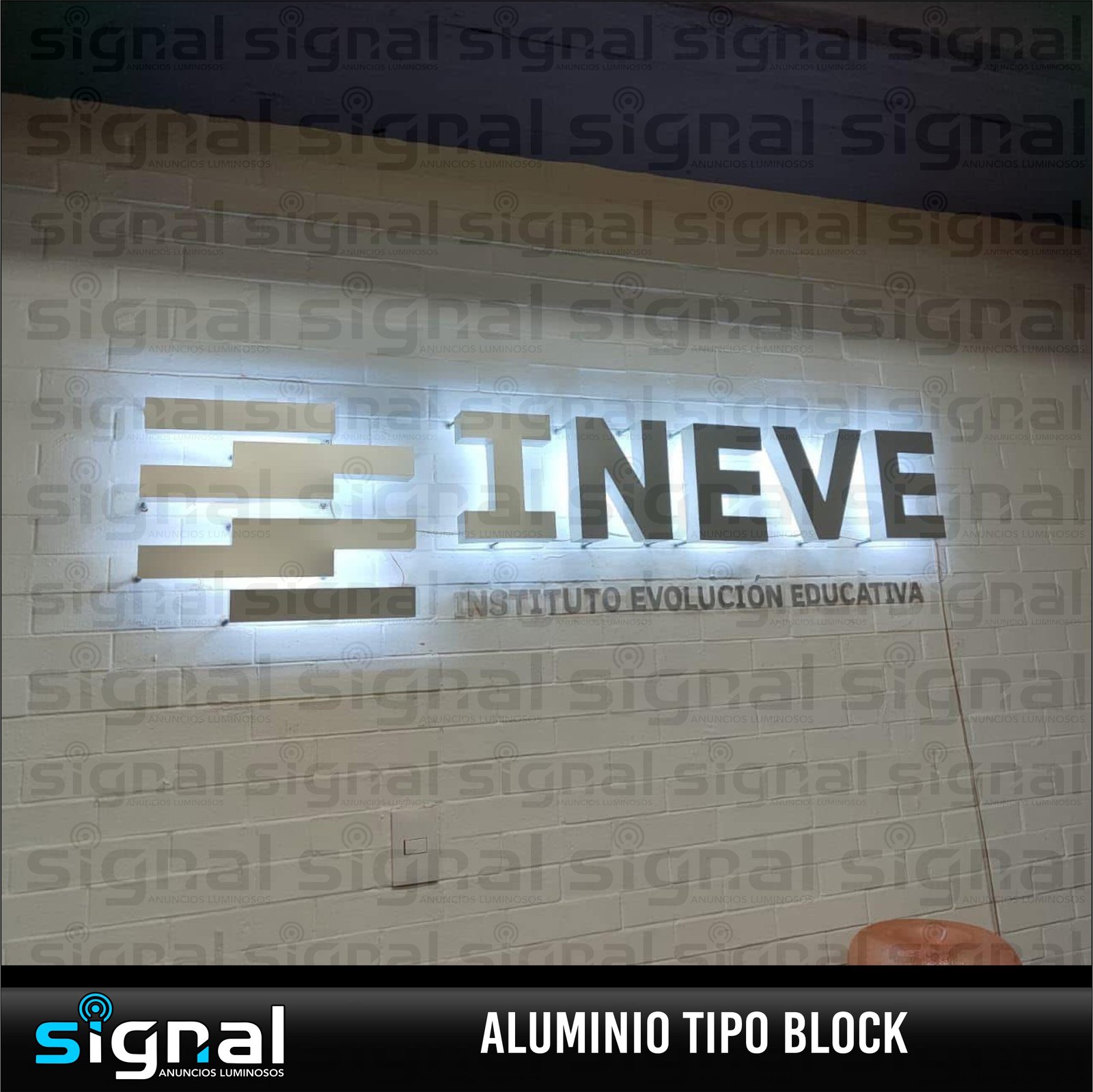 Anuncio de aluminio natural o esmaltado en merida