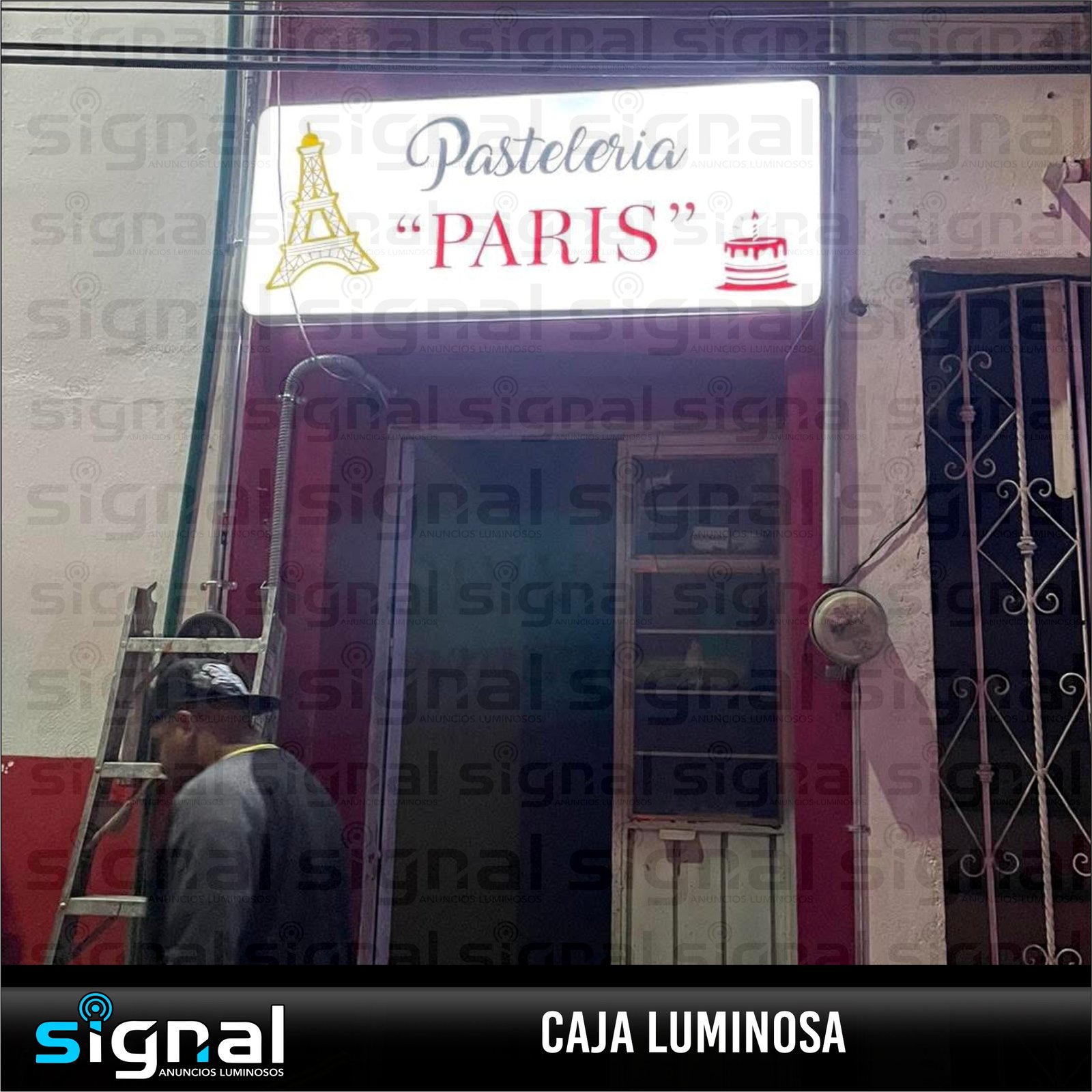 Anuncio tipo caja de luz en merida