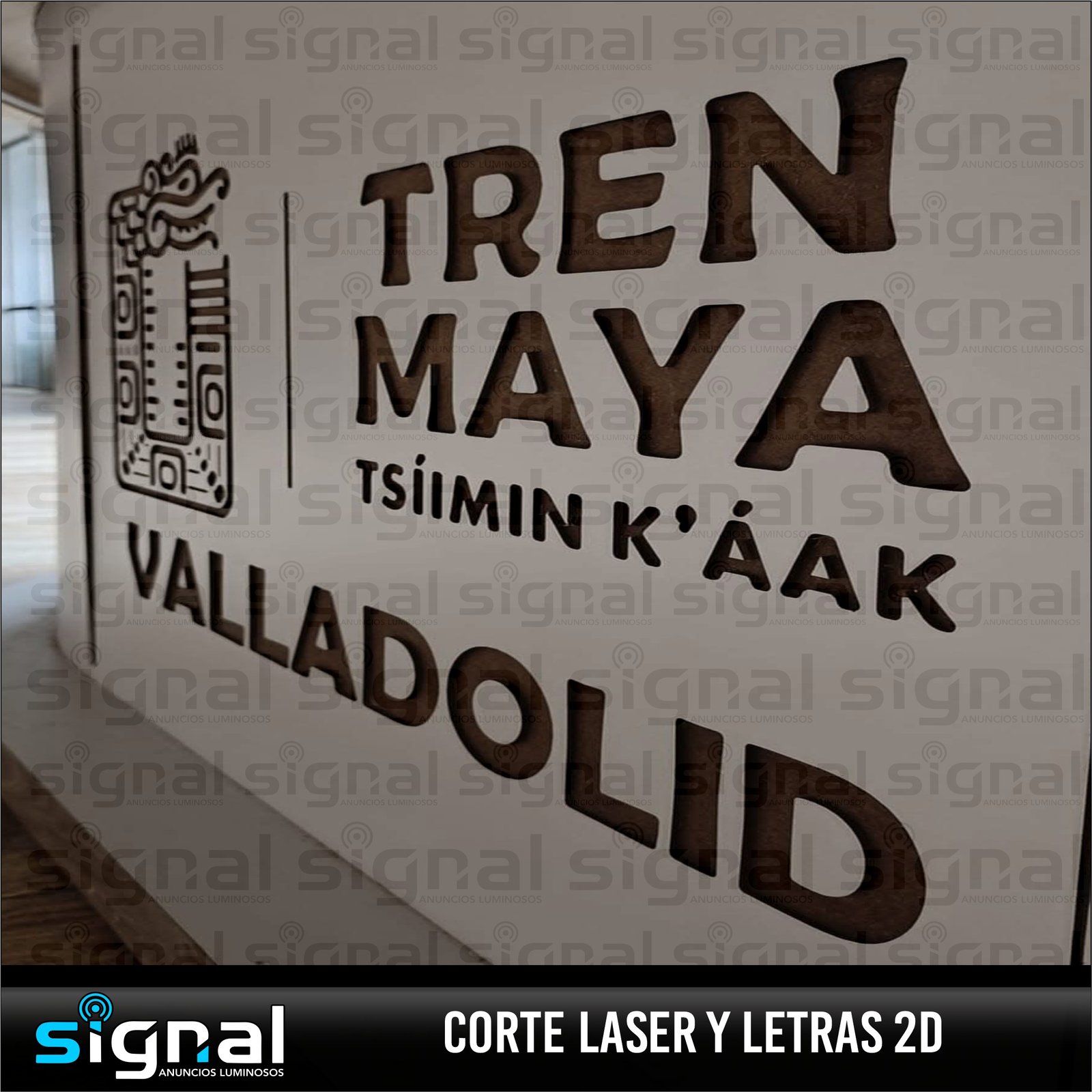 Anuncio de letras 2d o corte laser en merida