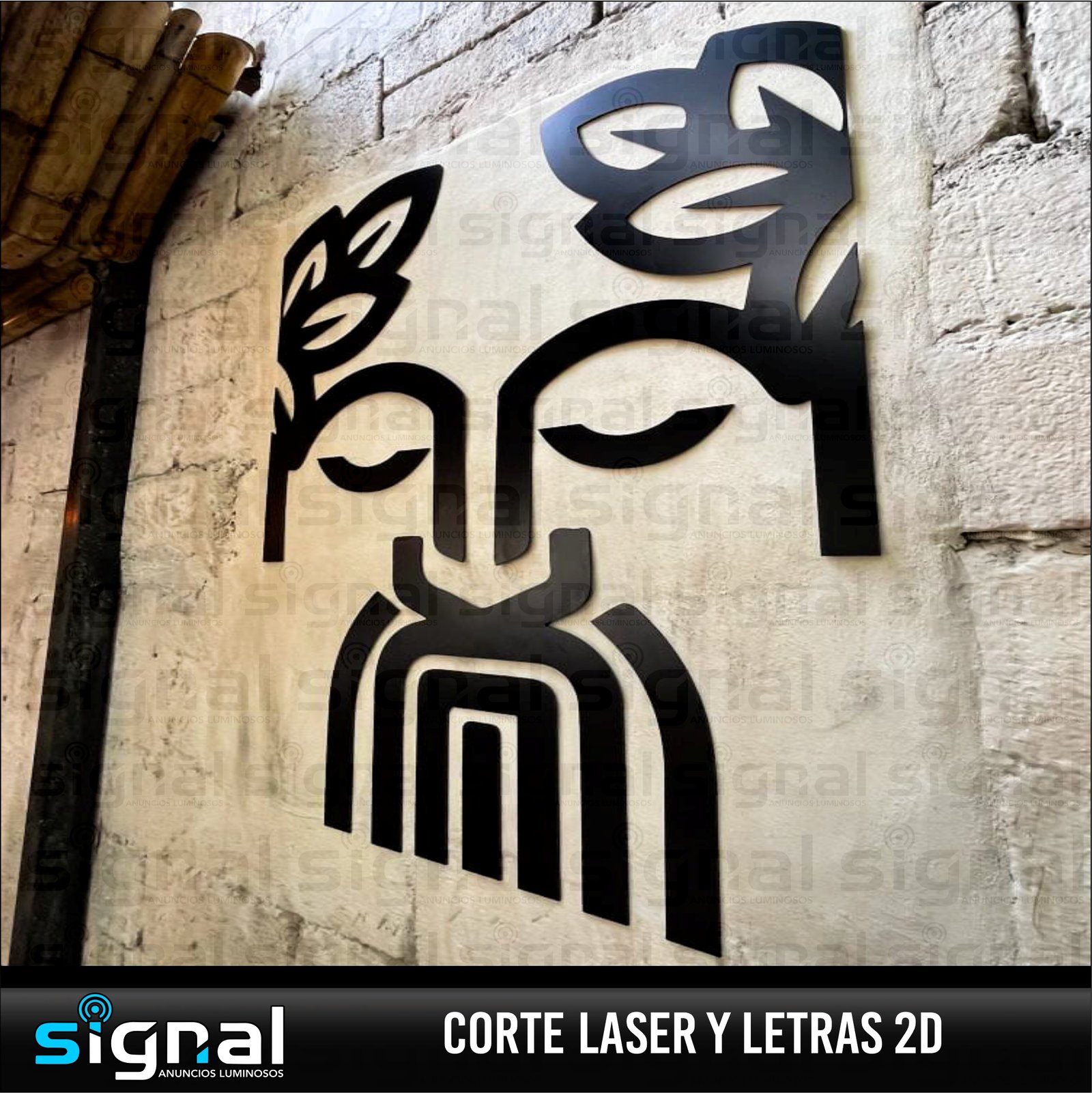 Anuncio de letras 2d o corte laser en merida