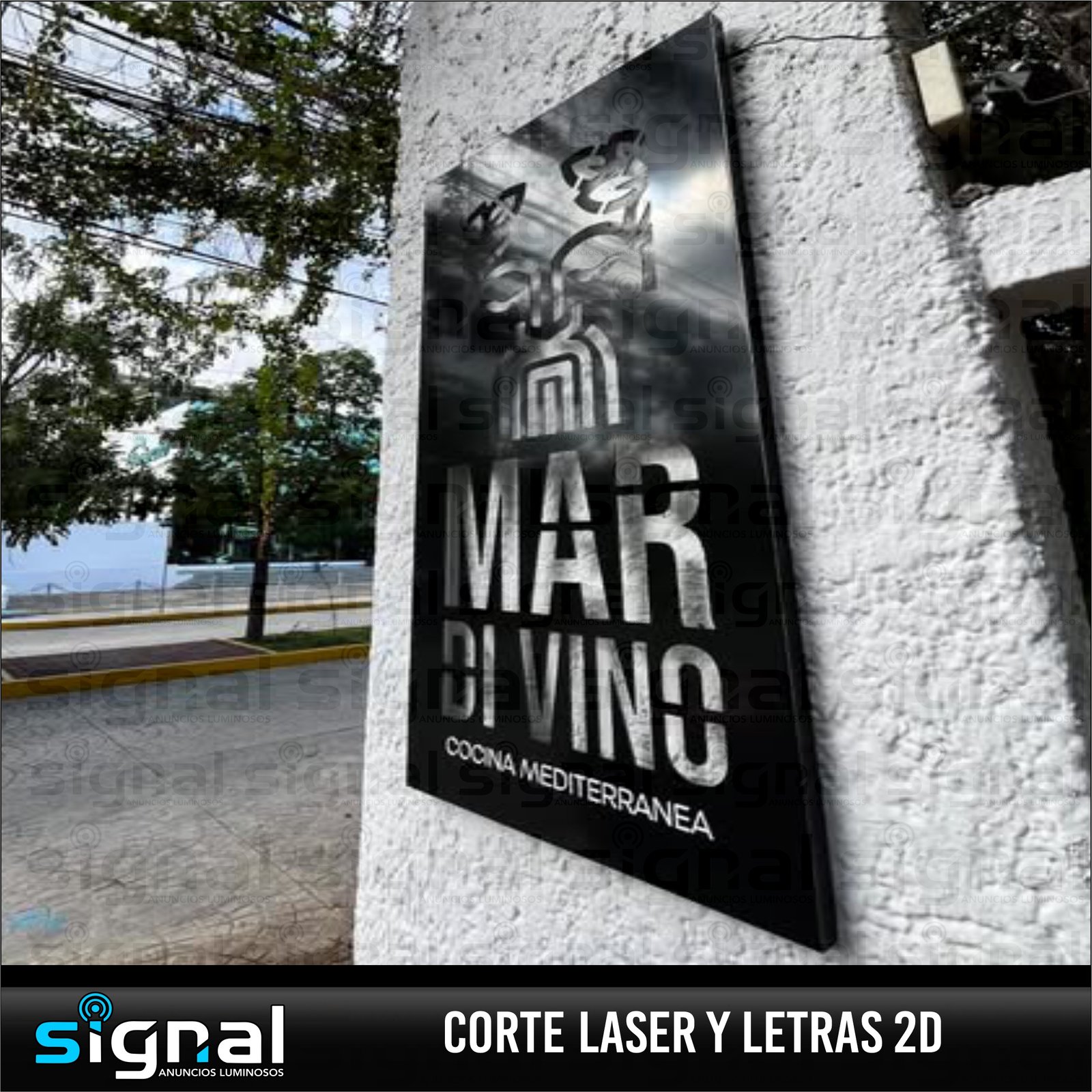 Anuncio de letras 2d o corte laser en merida