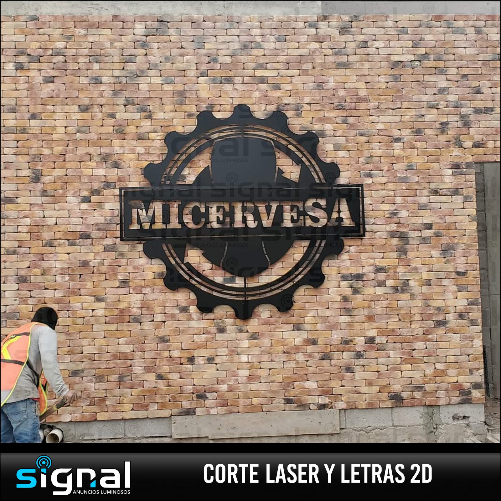Anuncio de letras 2d o corte laser en merida
