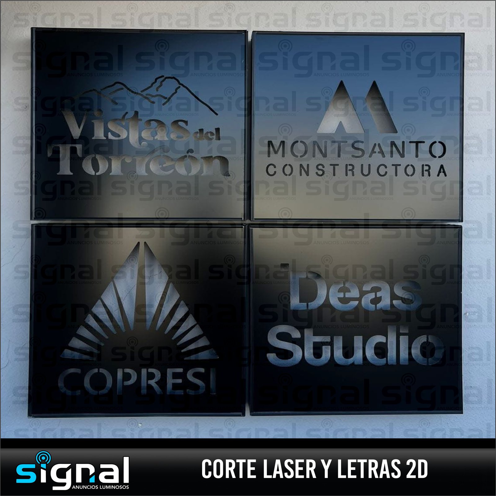 Anuncio de letras 2d o corte laser en merida