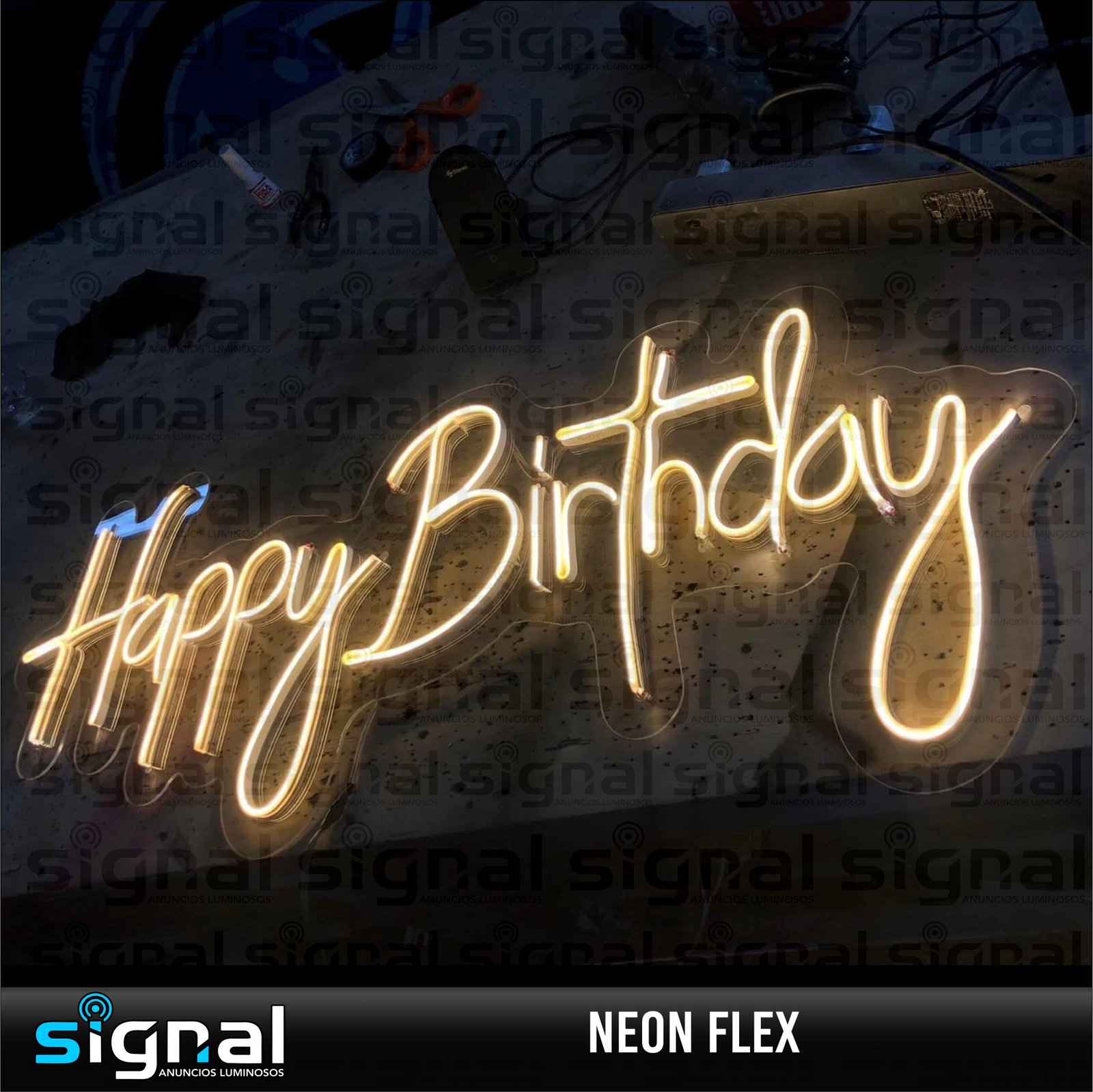 Anuncio de Neon Flex en merida