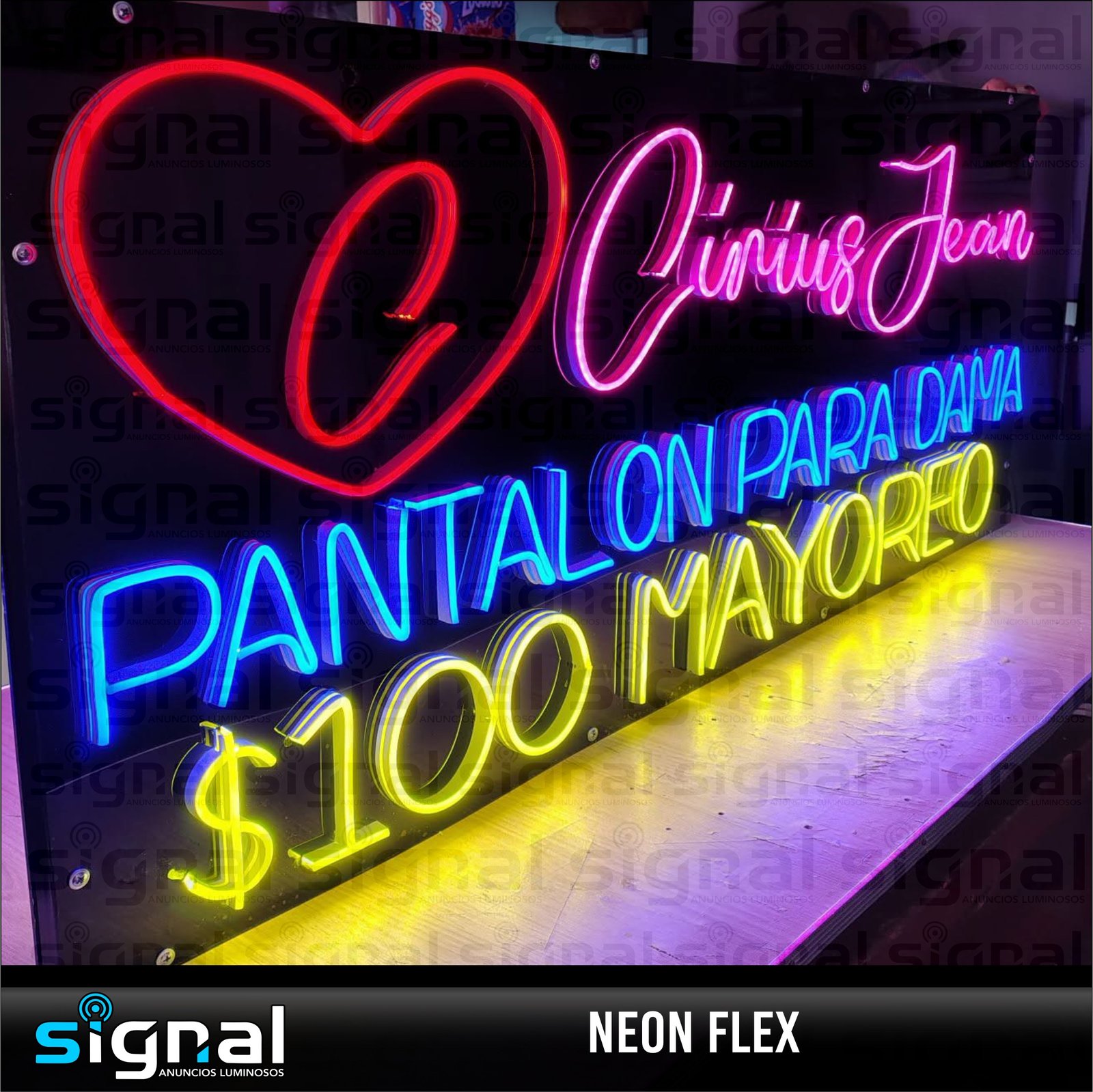 Anuncio de Neon Flex en merida