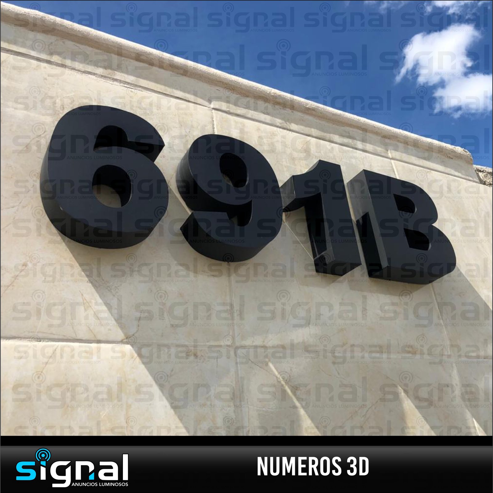 Numeros 3D en merida