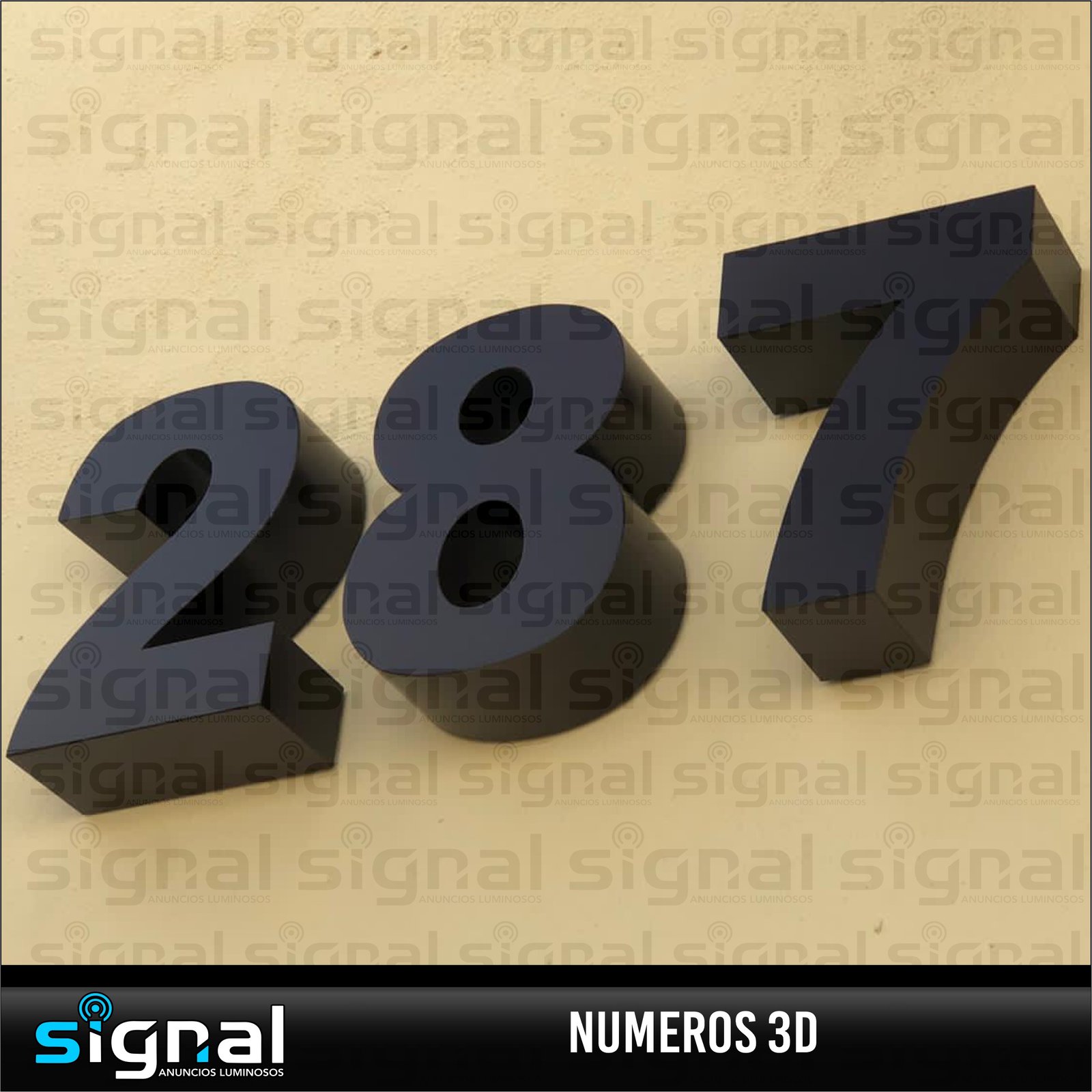 Numeros 3D en merida