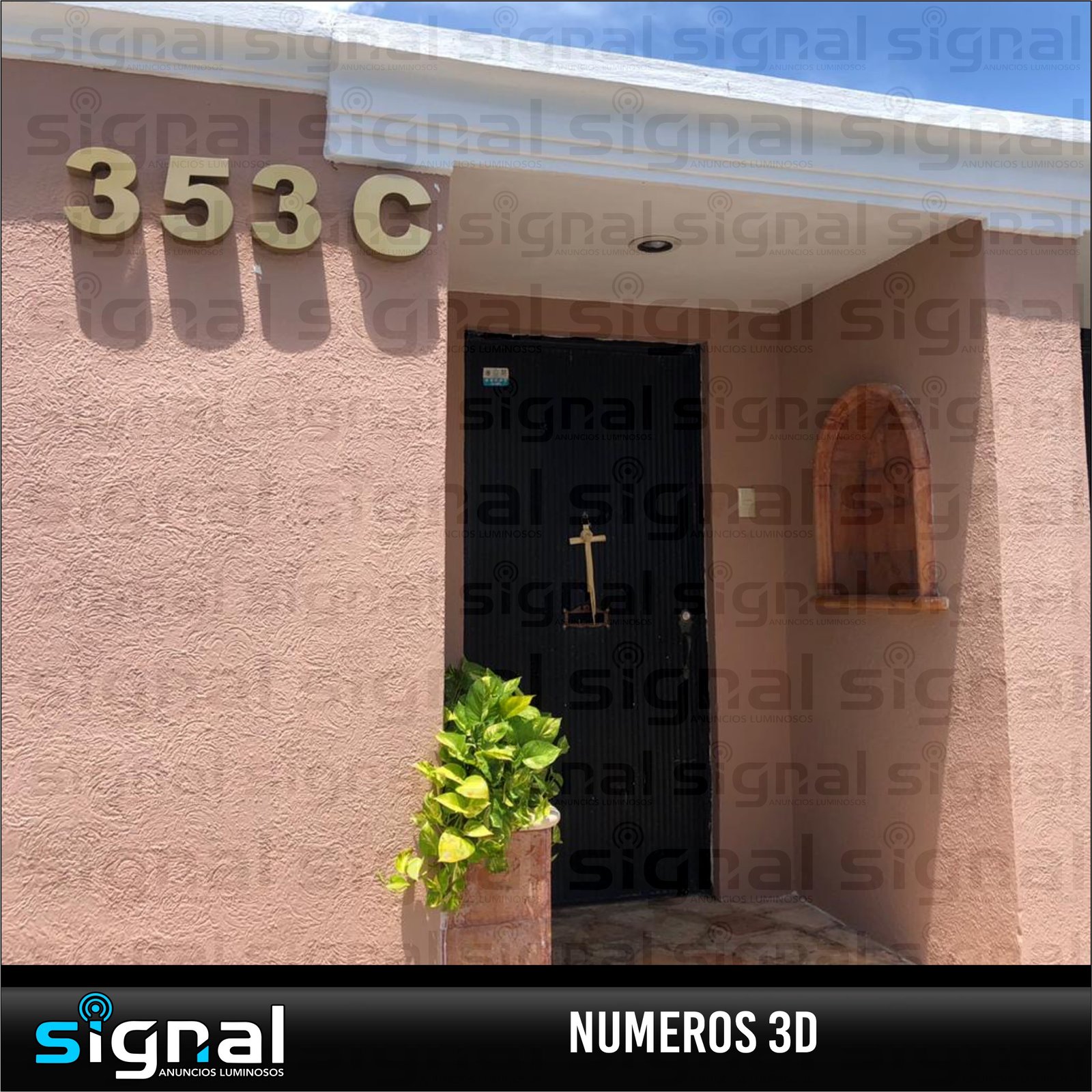 Numeros 3D en merida