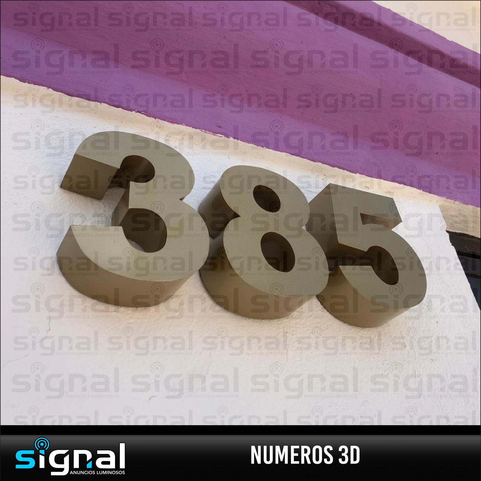 Numeros 3D en merida