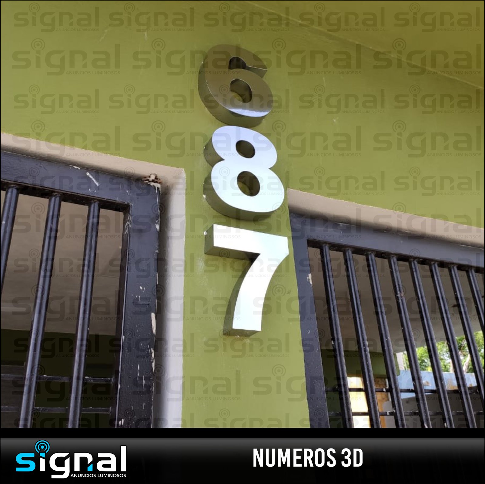 Numeros 3D en merida