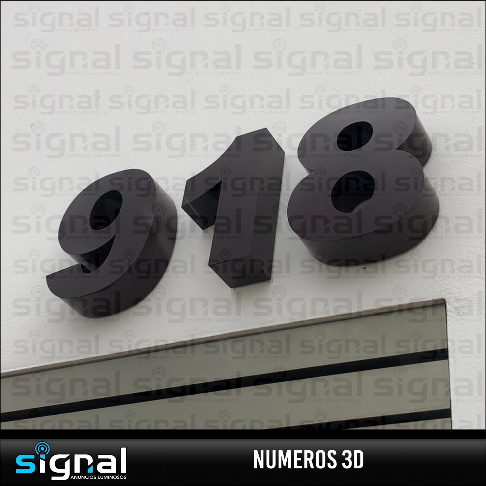 Numeros 3D en merida